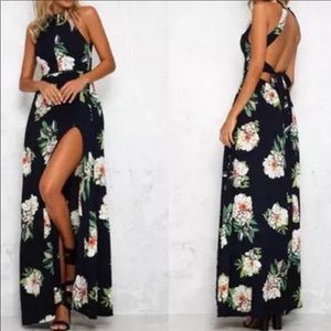 Long floral dress